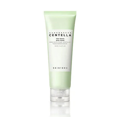 Madagascar Centella Tea-Trica BHA Foam 4.22 fl.oz, 125ml, Professional Cleansing Care and Relief to Acne-Prone Skin